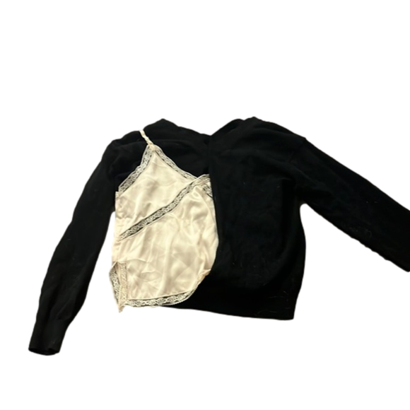 ALEXANDER WANG Hybrid Jumper With Camisole Insert BLACK - Picture 3 of 5